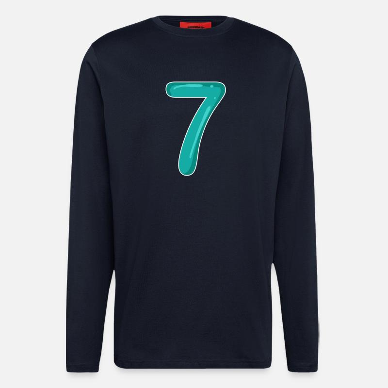 7 - Seven - Longsleeve - made by SPREAD  - DARK NAVY
