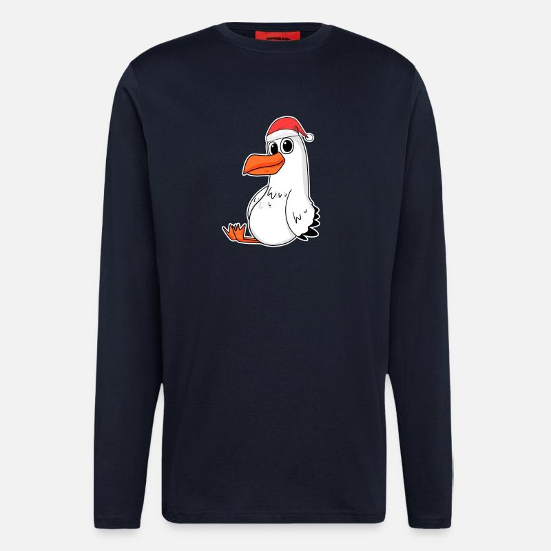 Seagull Christmas - Longsleeve - made by SPREAD - DARK NAVY