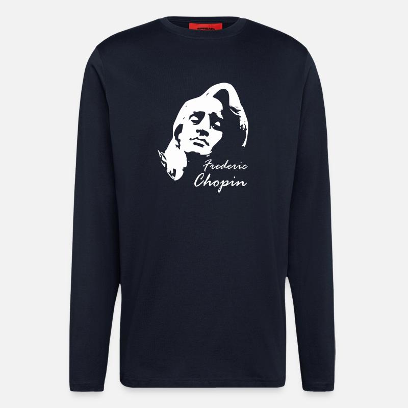 Chopin Frederic - Langarmshirt - made by SPREAD  - DARK NAVY