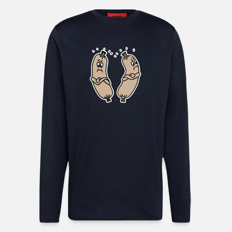 beleidigte Leberwurst - Langarmshirt - made by SPREAD  - DARK NAVY