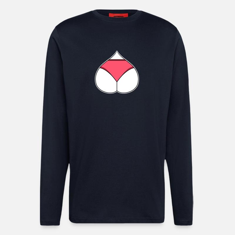 Arsch Herz Liebe - Langarmshirt - made by SPREAD - DARK NAVY