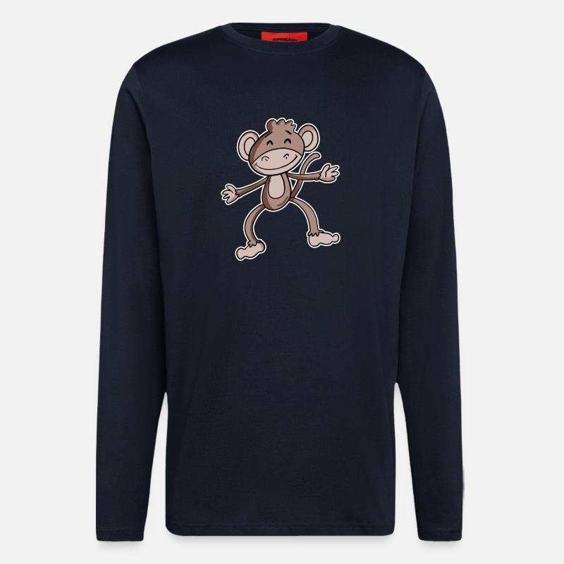 Affe - Langarmshirt - made by SPREAD  - DARK NAVY