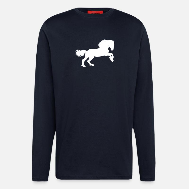 Pferde-Power - Langarmshirt - made by SPREAD  - DARK NAVY