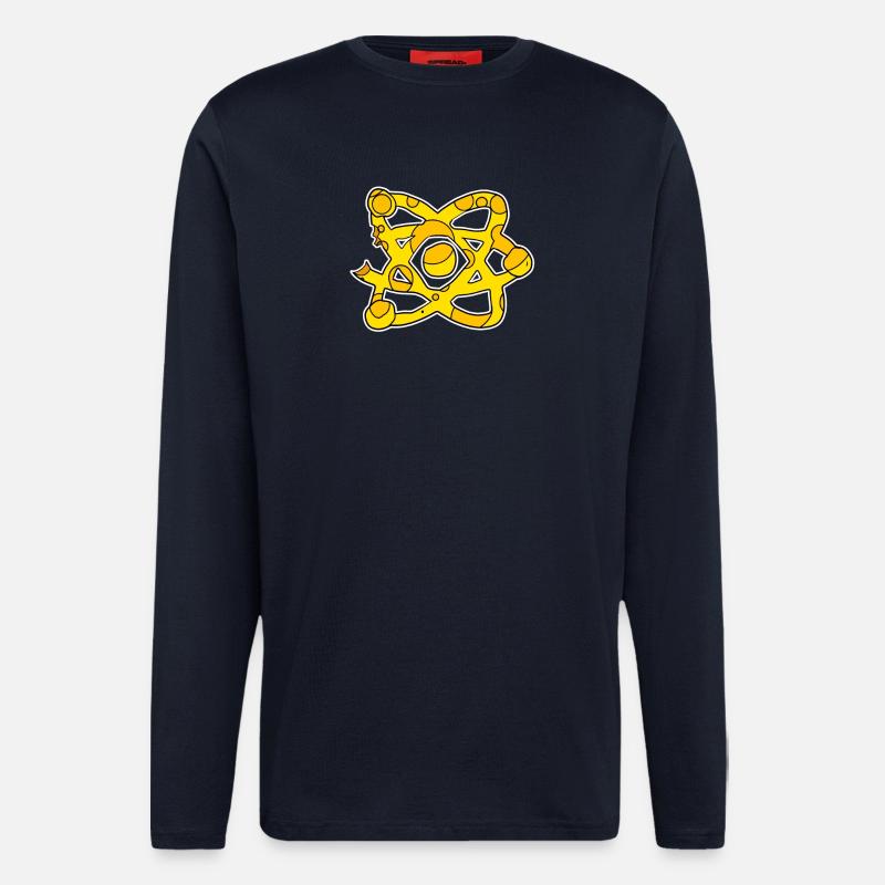 Science Symbol Scientific Cheese - Longsleeve - made by SPREAD  - DARK NAVY