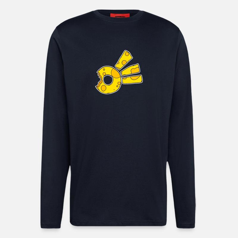 Käse Komet Symbol - Langarmshirt - made by SPREAD  - DARK NAVY