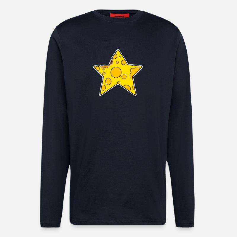 Käse Stern - Langarmshirt - made by SPREAD  - DARK NAVY