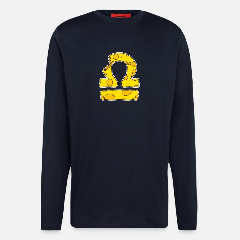 Sternzeichen Waage Symbol - Langarmshirt - made by SPREAD  - DARK NAVY