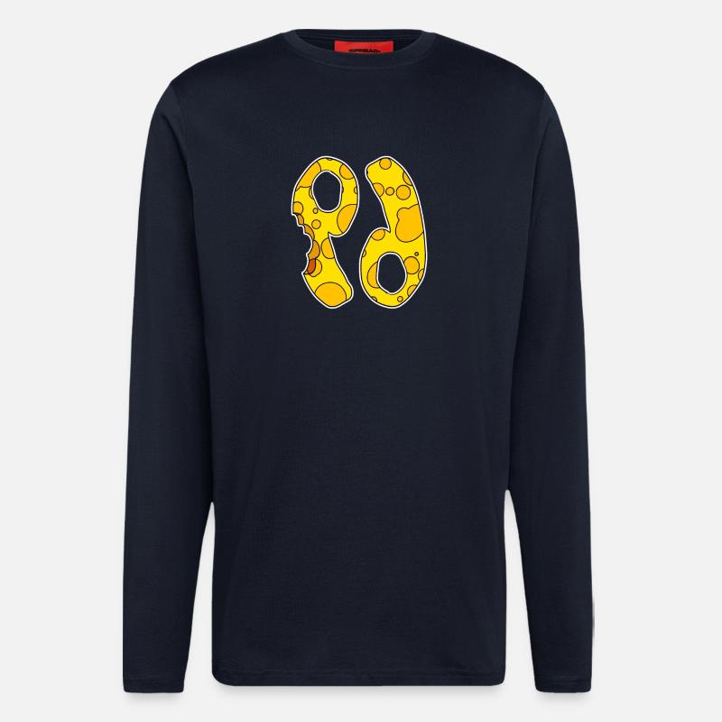 Sternzeichen Krebs Symbol - Langarmshirt - made by SPREAD  - DARK NAVY
