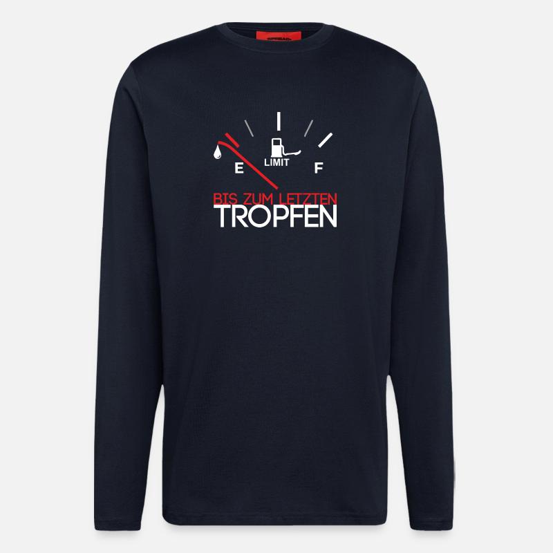 Down to the last drop - Longsleeve - made by SPREAD  - DARK NAVY
