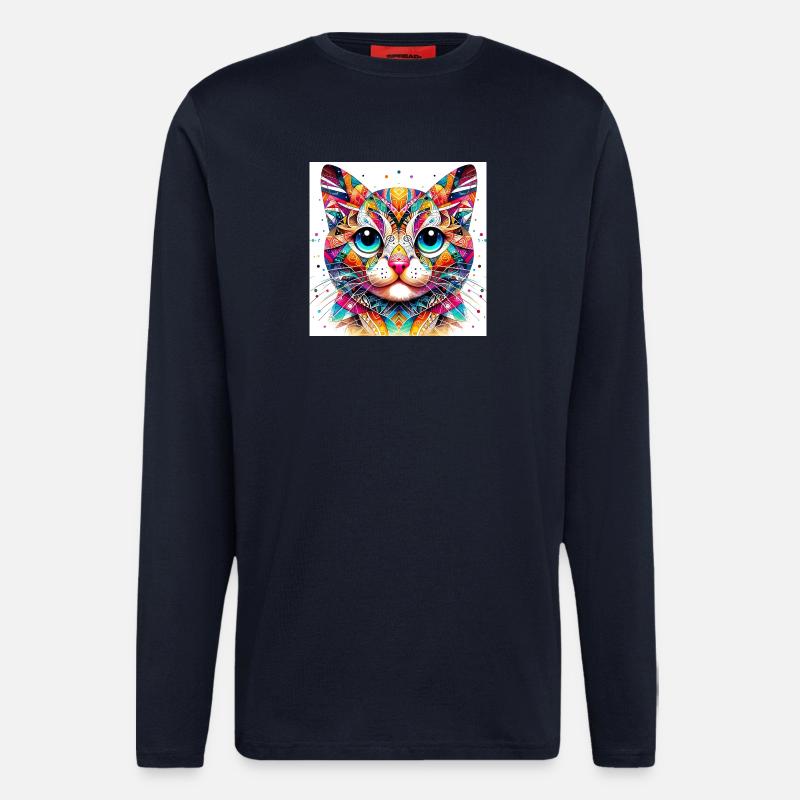 Cat - Longsleeve - made by SPREAD  - DARK NAVY