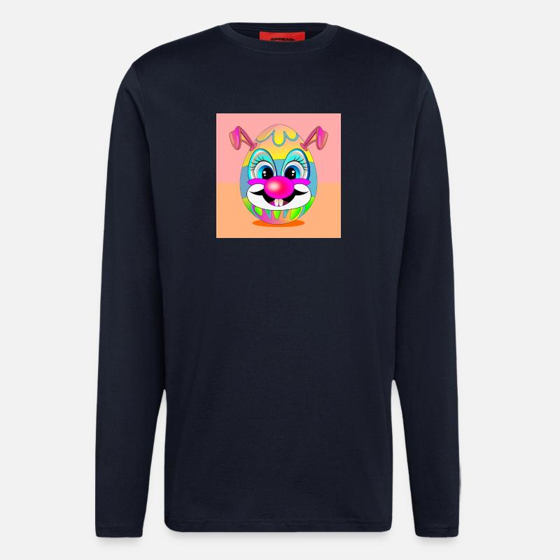 EASTER EGGS CLOWN EASTER BUNNY - Longsleeve - made by SPREAD  - DARK NAVY
