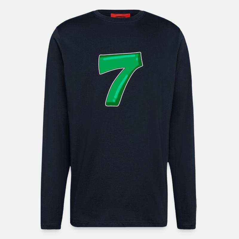 Number 7 Number - Longsleeve - made by SPREAD - DARK NAVY