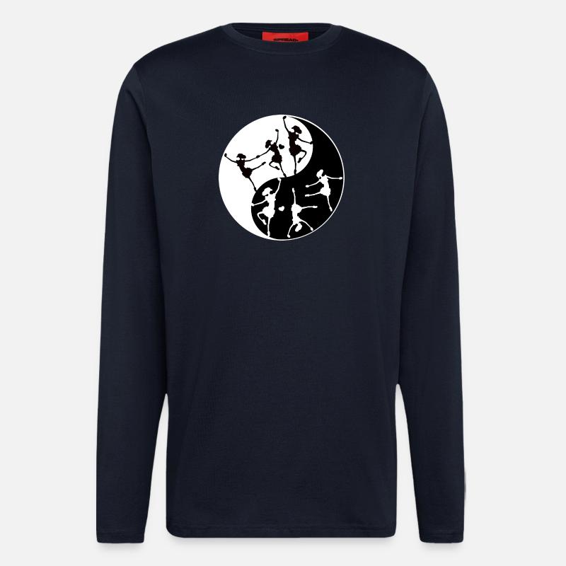 Ballet Dancing Yin Yang - Longsleeve - made by SPREAD - DARK NAVY