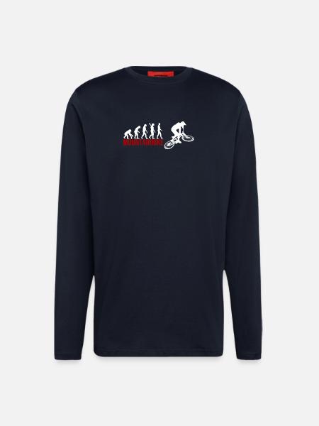 Evolution Mountainbike - Langarmshirt - made by SPREAD - DARK NAVY