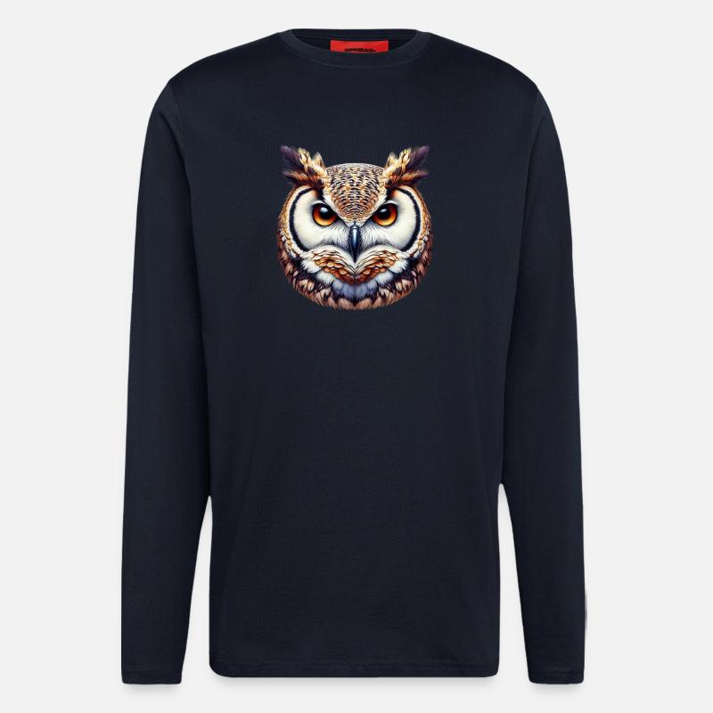Eule - Langarmshirt - made by SPREAD  - DARK NAVY