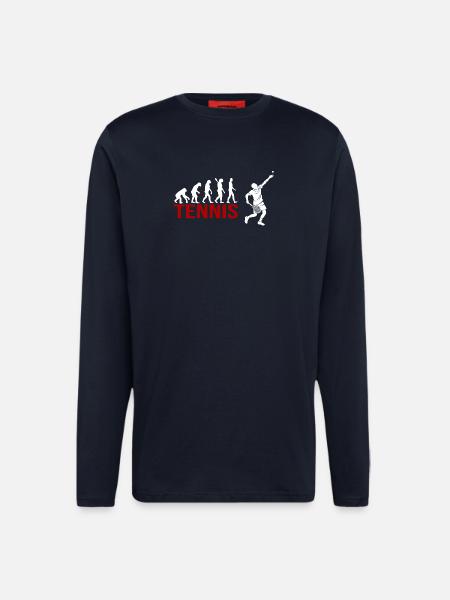 Evolution Tennis - Langarmshirt - made by SPREAD - DARK NAVY