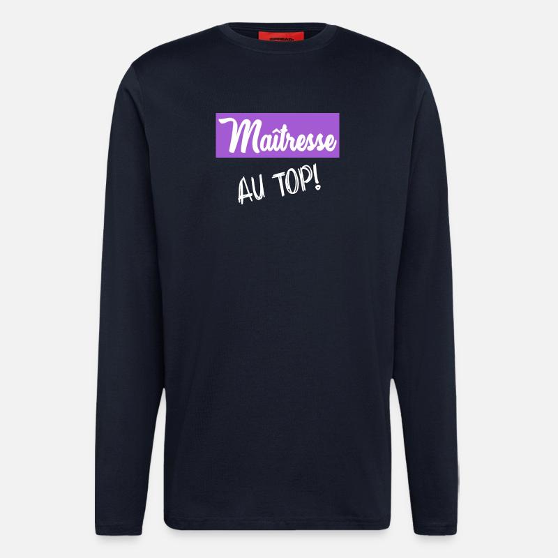 DANKE, HERRIN - Langarmshirt - made by SPREAD - DARK NAVY