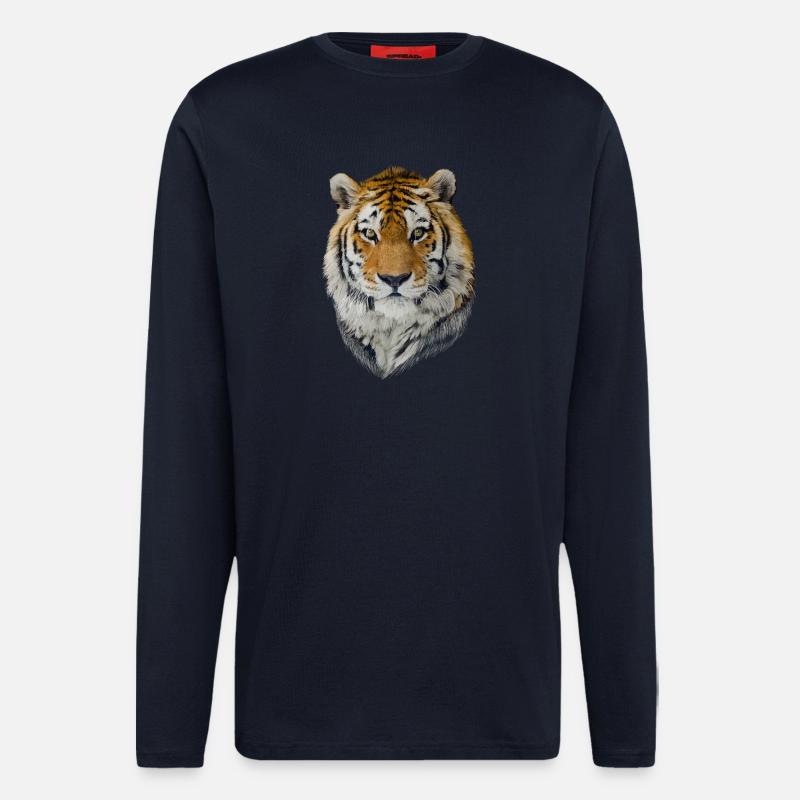 Tiger - Langarmshirt - made by SPREAD  - DARK NAVY