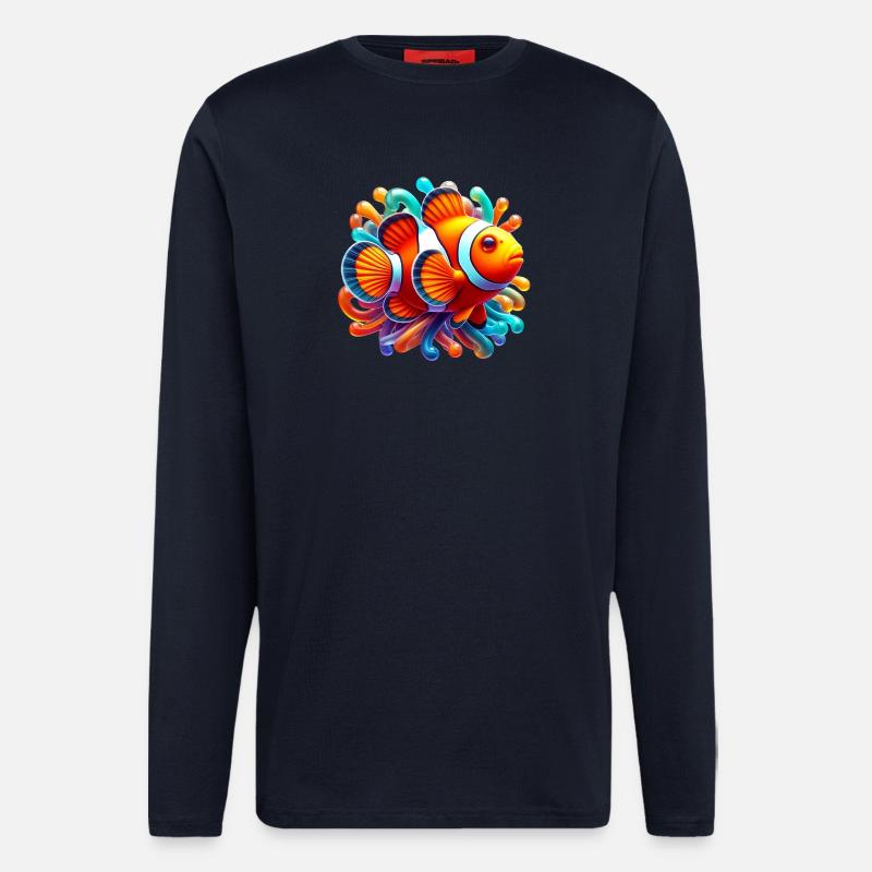Clownfisch - Langarmshirt - made by SPREAD  - DARK NAVY