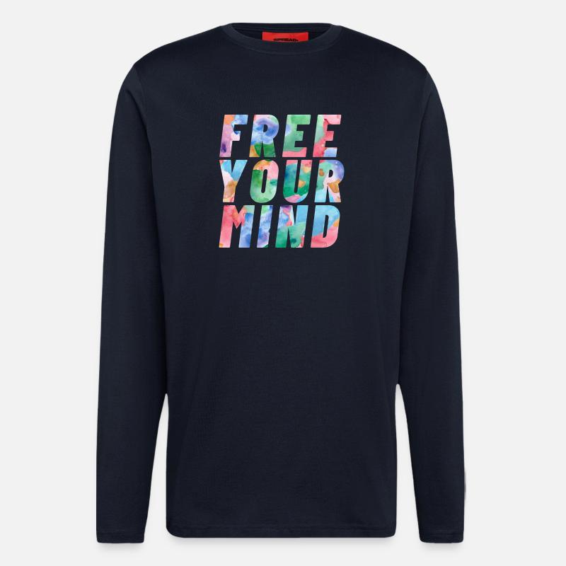 Free your mind - Langarmshirt - made by SPREAD  - DARK NAVY