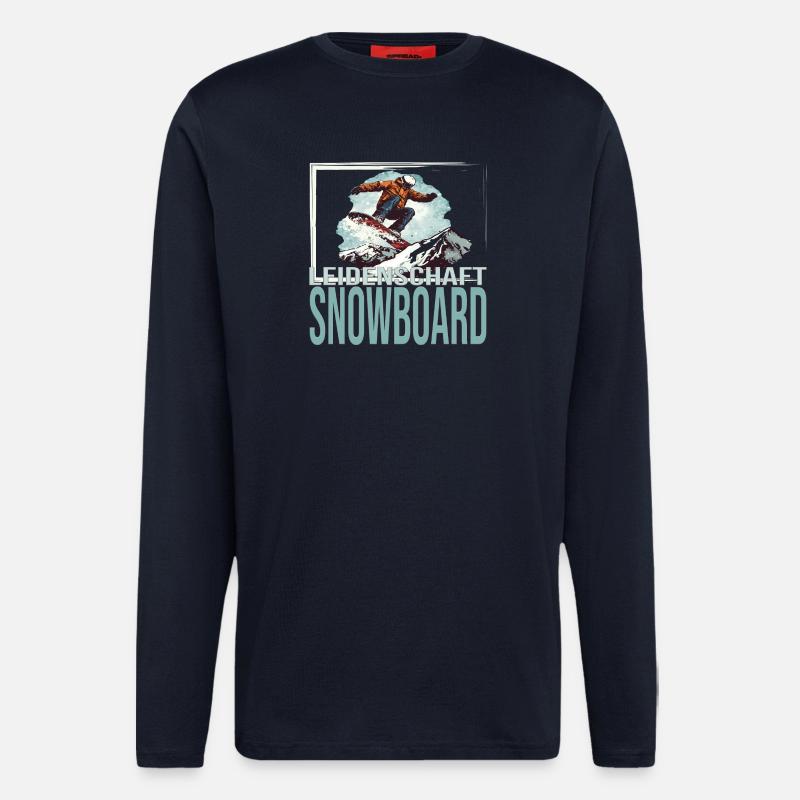 Leidenschaft Snowboard - Langarmshirt - made by SPREAD - DARK NAVY