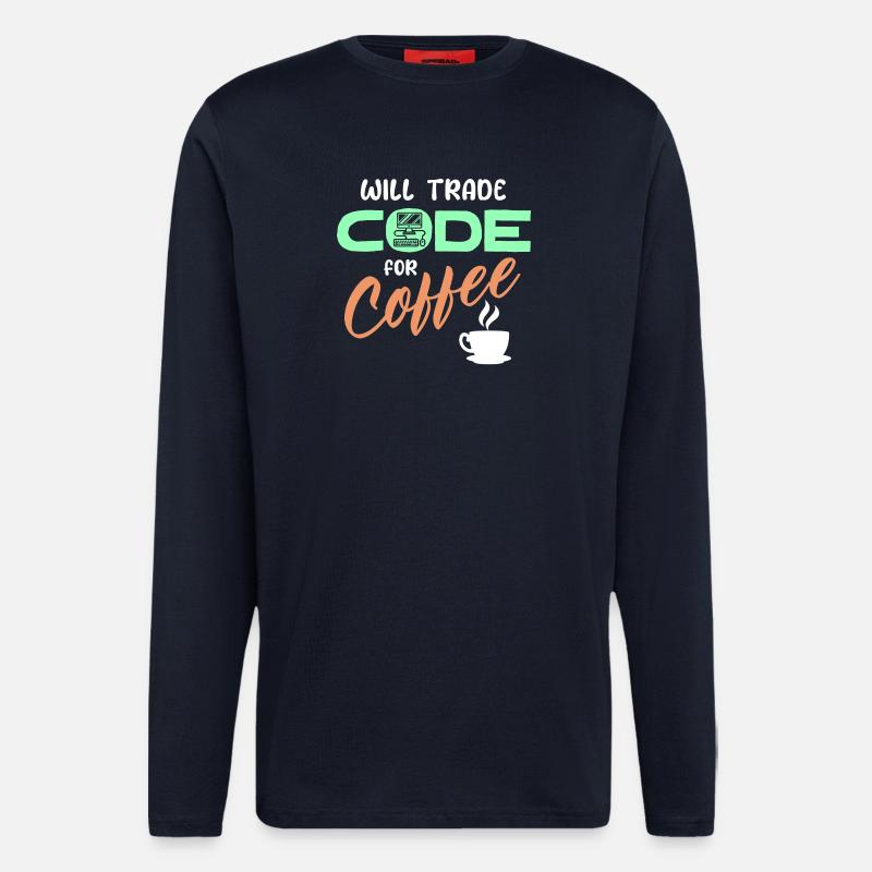 Programmer Developer Code Statement Computer - Longsleeve - made by SPREAD  - DARK NAVY