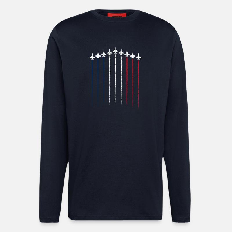 Jet Parade Trikolore - Langarmshirt - made by SPREAD  - DARK NAVY