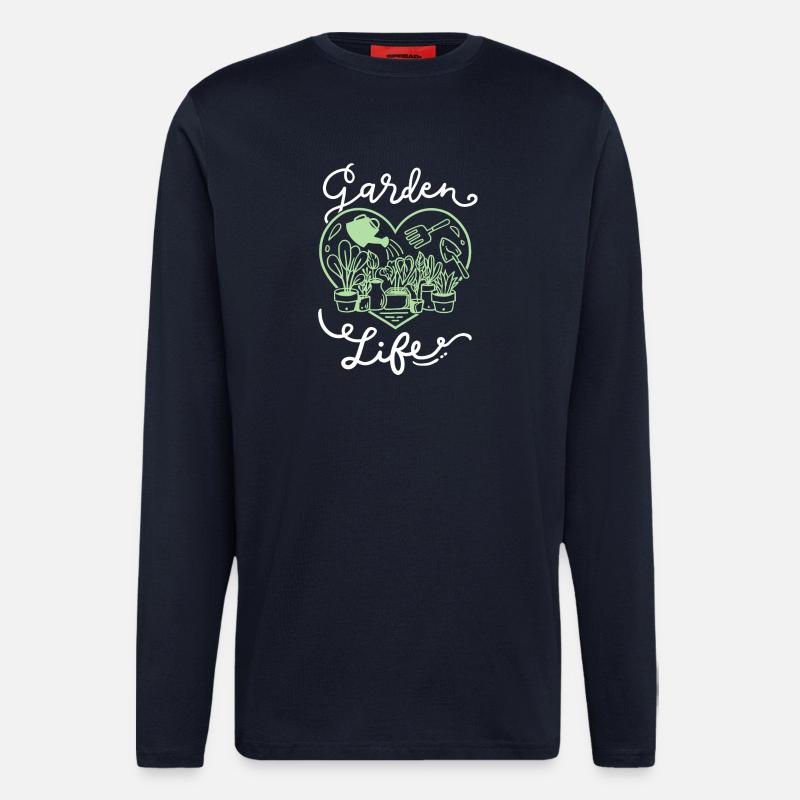 Garten Gartenarbeit - Langarmshirt - made by SPREAD  - DARK NAVY