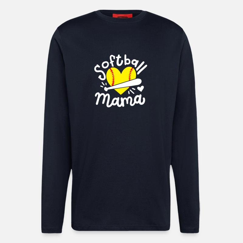 Softball Mama - Langarmshirt - made by SPREAD  - DARK NAVY