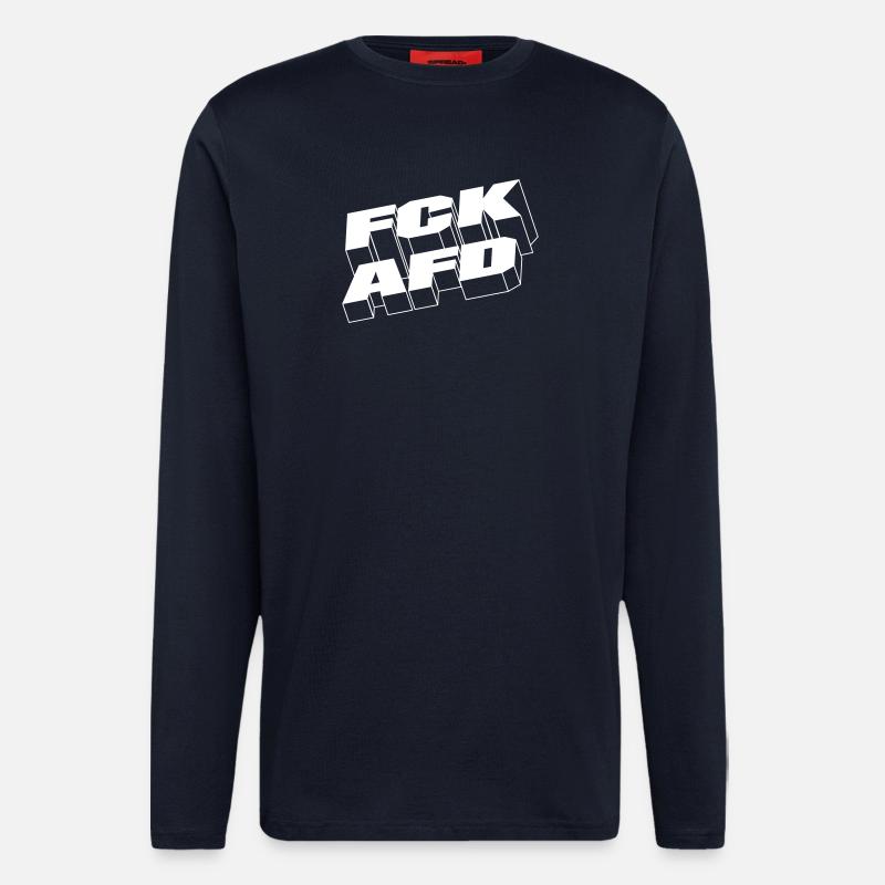 FCKAFD - Langarmshirt - made by SPREAD - DARK NAVY