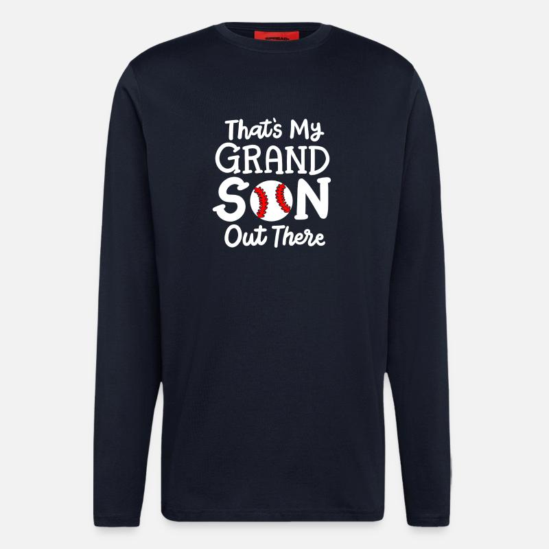 Baseball Baseballspieler - Langarmshirt - made by SPREAD  - DARK NAVY