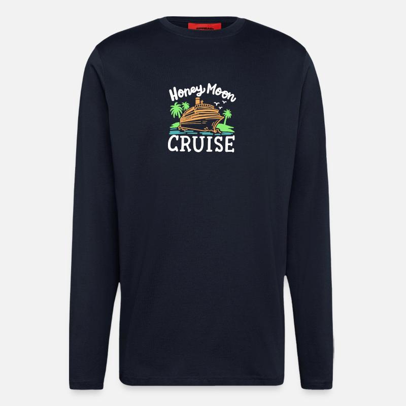 Flitterwochen Kreuzfahrt Urlaub - Langarmshirt - made by SPREAD  - DARK NAVY