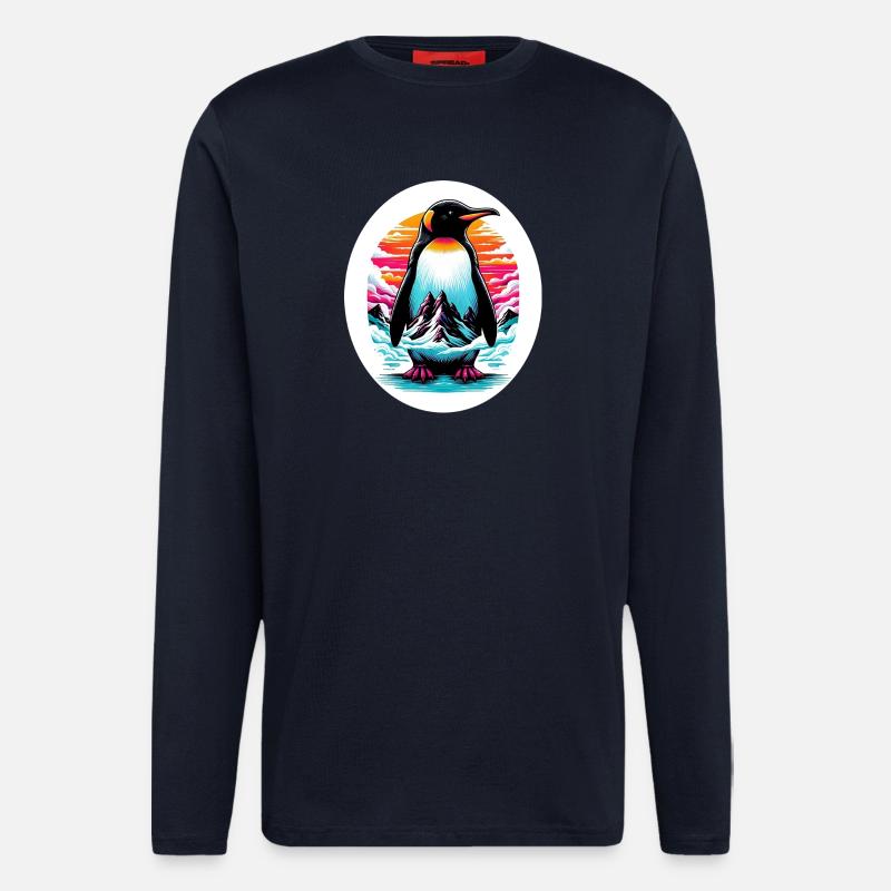 Pinguin - Langarmshirt - made by SPREAD - DARK NAVY