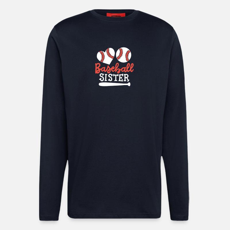 Baseball Schwester - Langarmshirt - made by SPREAD - DARK NAVY