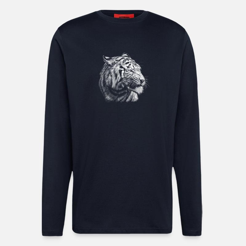 Tiger - Langarmshirt - made by SPREAD  - DARK NAVY