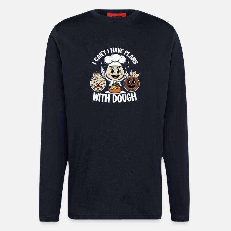 Chef with dough joy - Longsleeve - made by SPREAD  - DARK NAVY