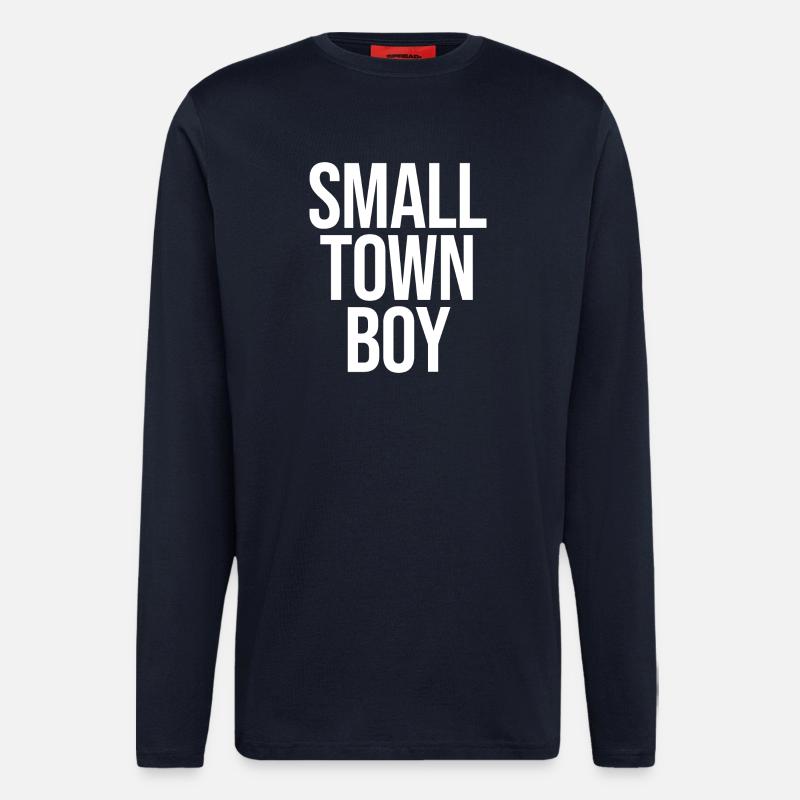 SMALLTOWN BOY small town - Longsleeve - made by SPREAD  - DARK NAVY