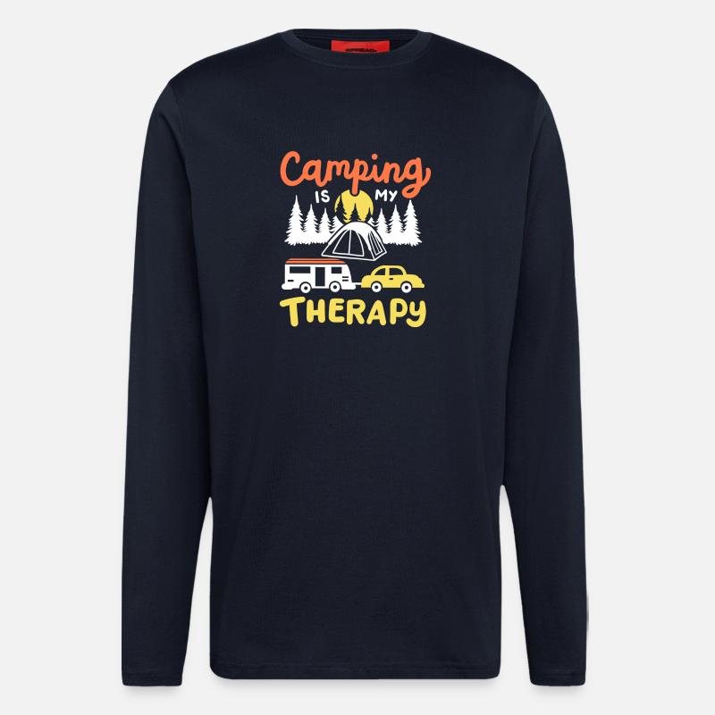 Camping Camper - Langarmshirt - made by SPREAD  - DARK NAVY