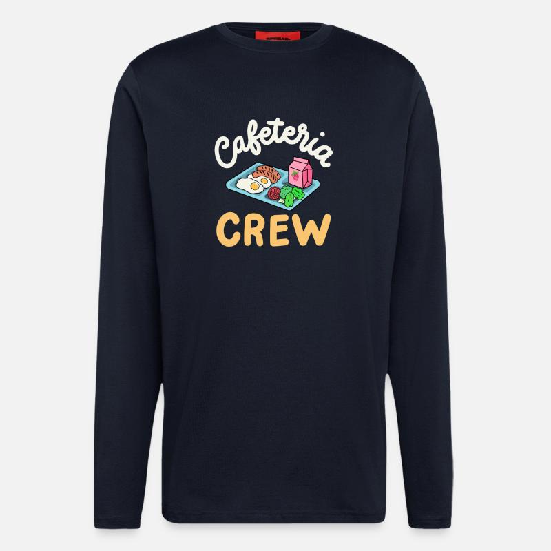Cafeteria-Crew Schulkantine - Langarmshirt - made by SPREAD  - DARK NAVY