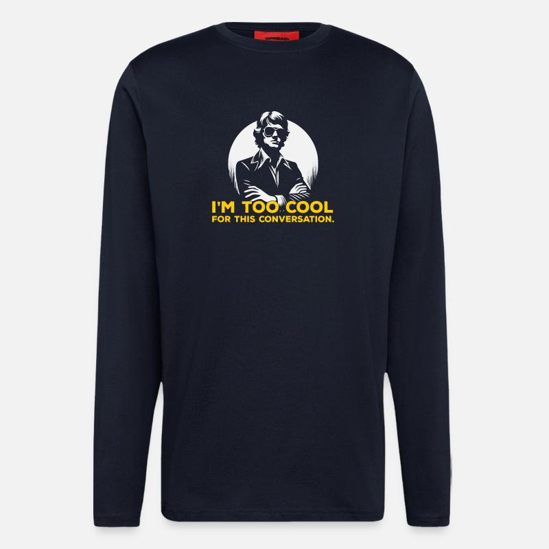Bold Silhouette Slogan Tee - Longsleeve - made by SPREAD - DARK NAVY