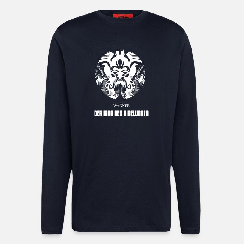 Der Ring des Nibelungen - Langarmshirt - made by SPREAD  - DARK NAVY