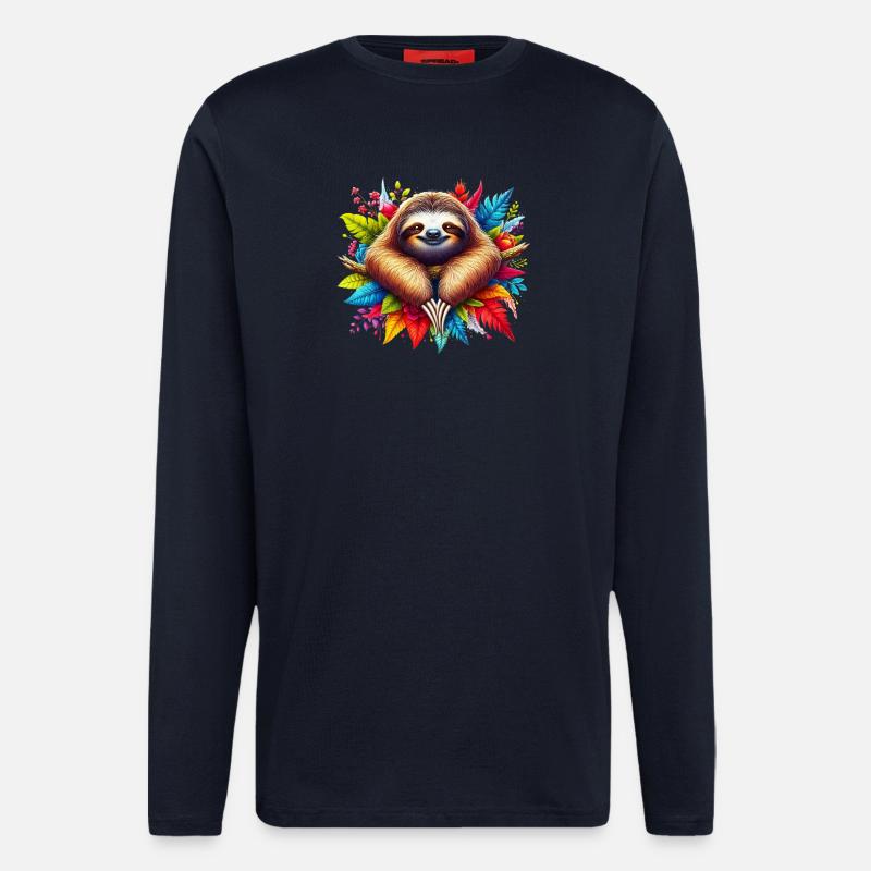 Faultier - Langarmshirt - made by SPREAD  - DARK NAVY
