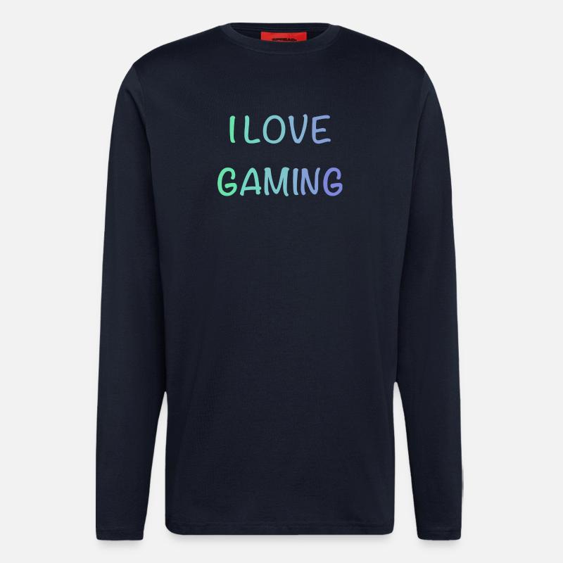 I Love Gaming  - Langarmshirt - made by SPREAD  - DARK NAVY
