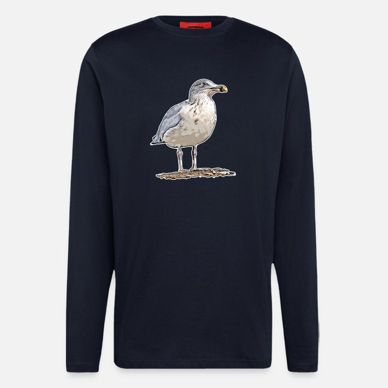 Möwe - Langarmshirt - made by SPREAD  - DARK NAVY