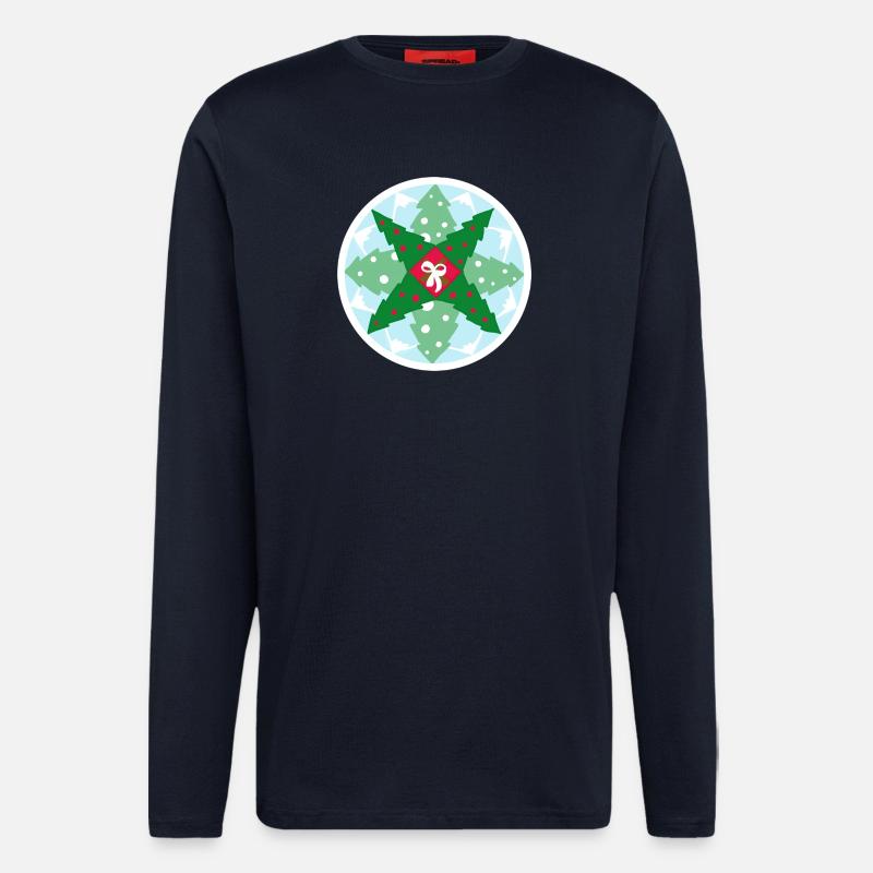 Weihnachtsanleitung - Langarmshirt - made by SPREAD  - DARK NAVY
