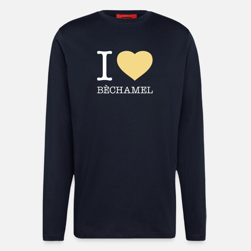 I LOVE BECHAMEL - Langarmshirt - made by SPREAD  - DARK NAVY