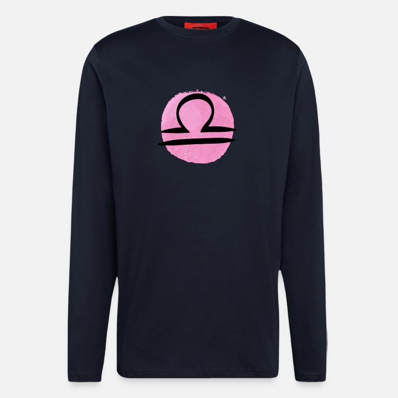 Sternzeichen Waage - Langarmshirt - made by SPREAD  - DARK NAVY