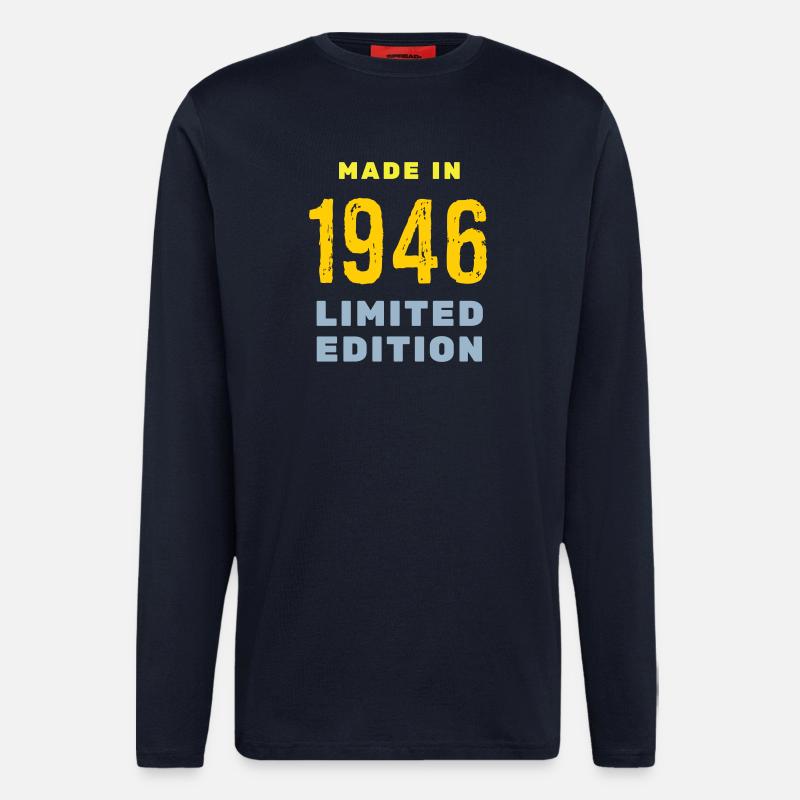 1946 - Langarmshirt - made by SPREAD  - DARK NAVY