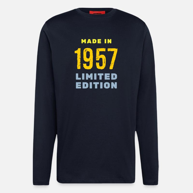 1957 - Langarmshirt - made by SPREAD  - DARK NAVY