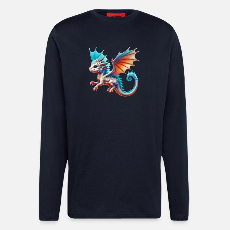 Drache - Langarmshirt - made by SPREAD  - DARK NAVY